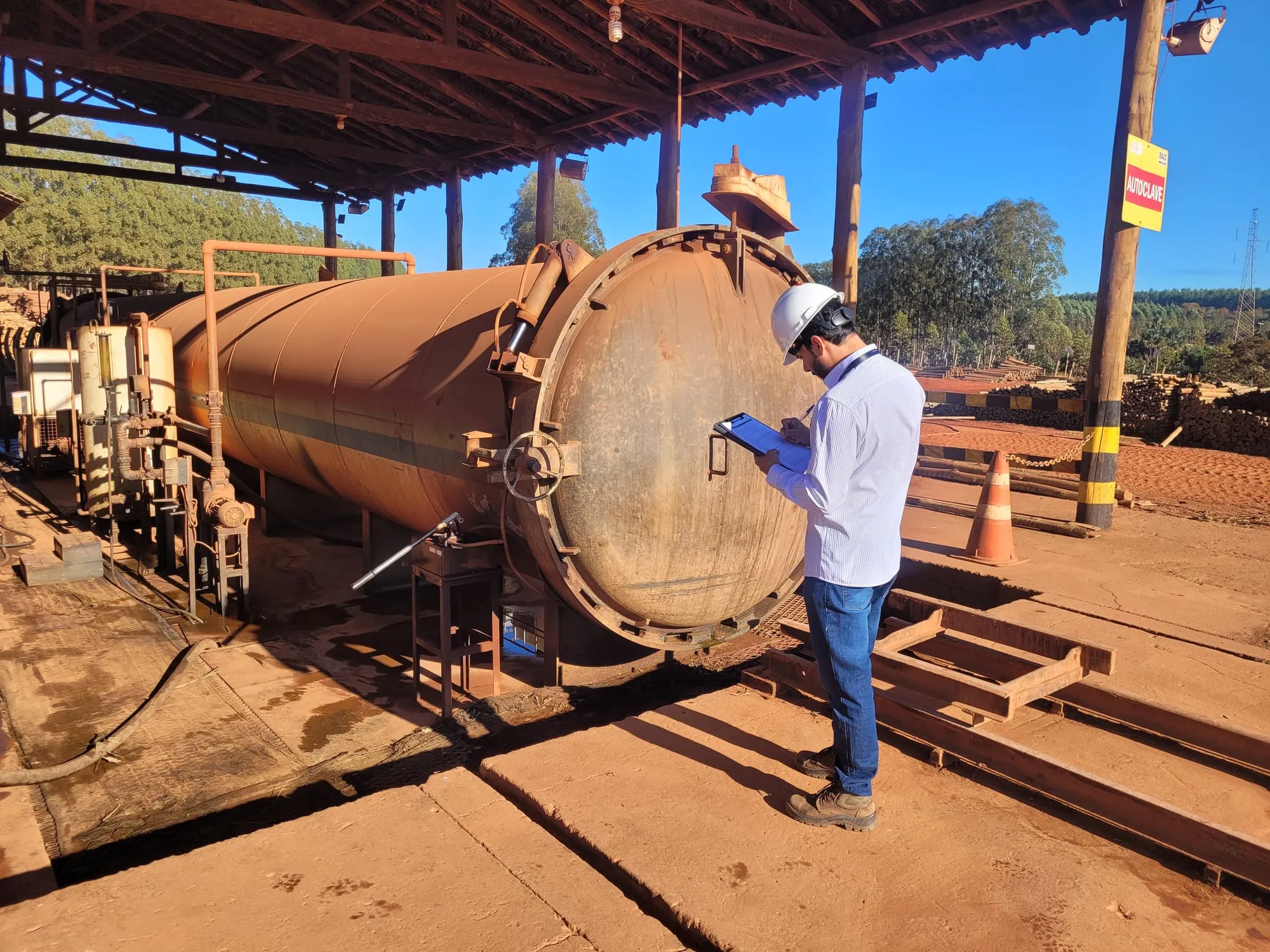 Inspección externa de autoclave
